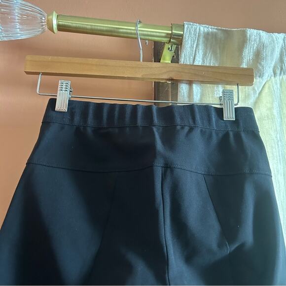 Veronica Beard Pull On Dress Pants Skinny Trousers Elastic Waist Black Size 0 - Picture 5 of 5
